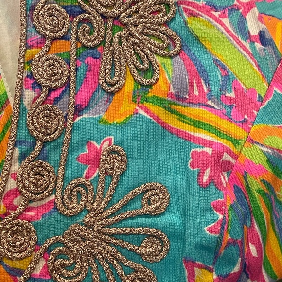 LILLY PULITZER Gabby Dress Sea Blue Summer Haze Size 2 - Picture 8 of 9